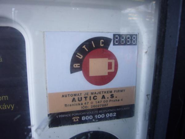 Číslo 2138 automatu Douwe Egberts